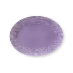 Lyngby Porcelæn Plat De Service Oval Rhombe 35x26,5 Cm