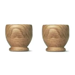 Kay Bojesen Denmark Coquetier Kay Bojesen Chêne, Lot De 2