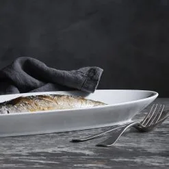 Assiette à Poisson Blanche Pillivuyt -magasin de tapis 37718 01 02 2a36fe77ff