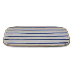 Lyngby Porcelæn Plat à Service DAN-ILD Bandes 27x27 Cm