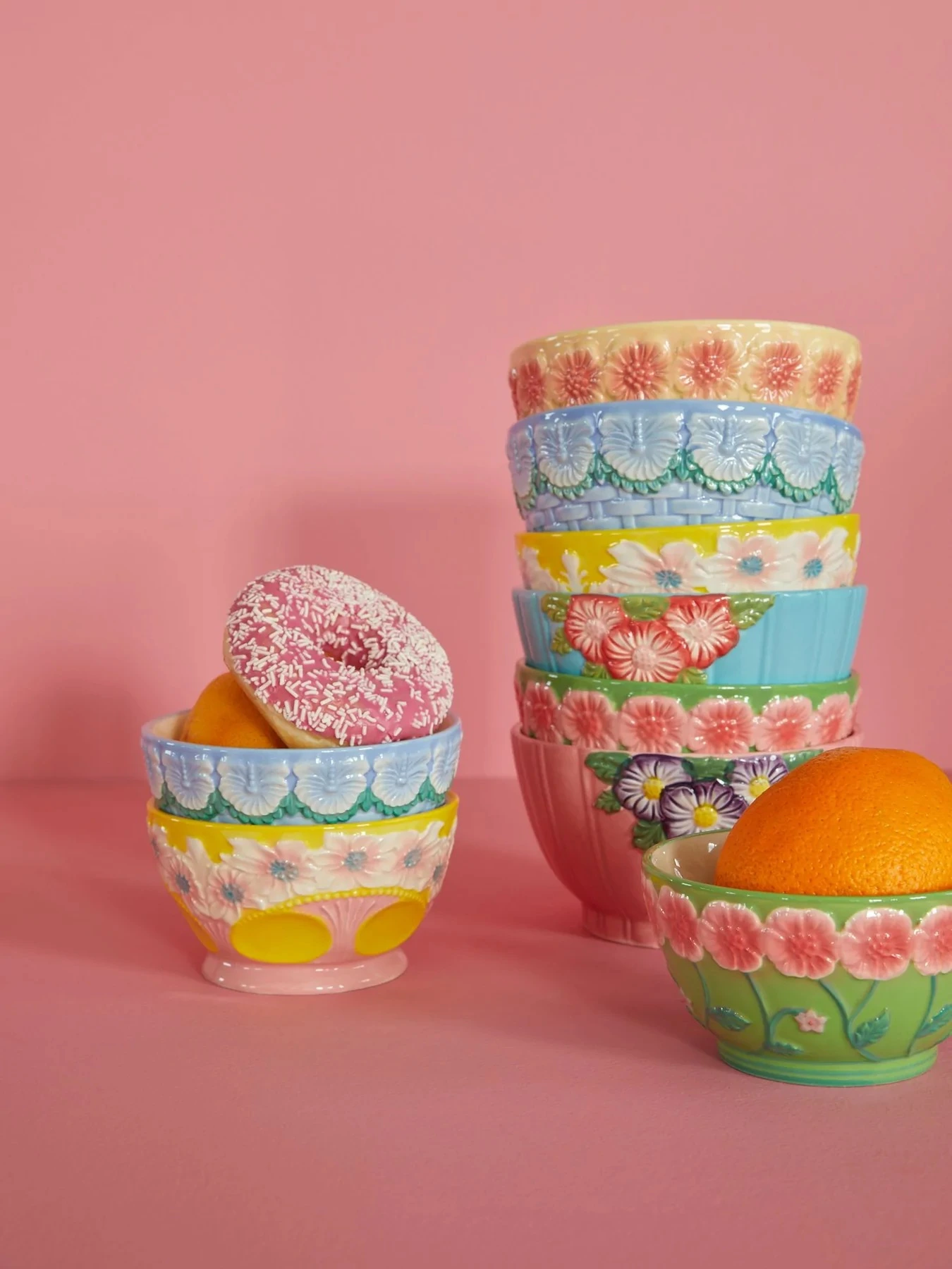 Bol En Céramique Rice Embossed Flower Ø14,5 Cm 5 Bol En Céramique Rice Embossed Flower Ø14,5 Cm – Image 3